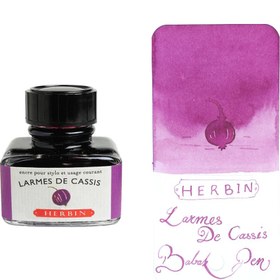 تصویر جوهر خودنویس ژاک هربین بنفش Jacques Herbin Larmes de cassis 30ml 