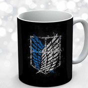 تصویر ماگ انیمه اتک ان تایتان کد 48050 سرامیک 