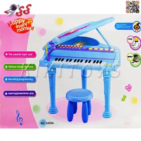 تصویر پیانو پایه دار با میکروفون اسباب بازی Electronic Piano 3205A 