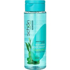 تصویر شامپو بدن شون چای سبز و نعنا 420 میل Schon Body Wash Tea And Mint Extract 420ml