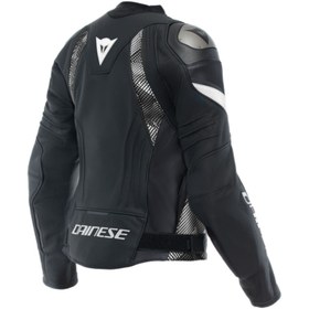 تصویر موتور کت چرمی زنانه یورو 5 Blk سفید داینس Dainese 