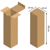 تصویر کارتن بسته‌بندی استوانه‌ای کد ۳۹۹۱ 