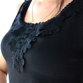 تصویر تاپ مجلسي خامه دوزي گیپور 