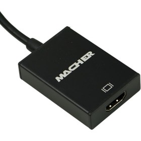 تصویر تبدیل Macher MR-207 VGA To HDMI + کابل پاور Macher MR-207 VGA To HDMI Adapter With Audio Cable