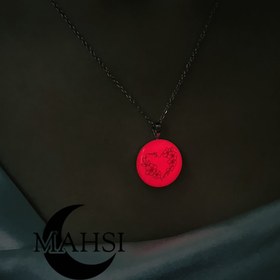 تصویر گردنبند قلب شب تاب 