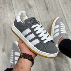 تصویر کفش و کتانی مردانه مدل ADIDASCAMPUS آدیداس کامپوس رنگ طوسی سفید کد 57892 