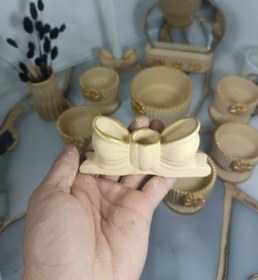 تصویر هفت سین پایه دار - نخودی 