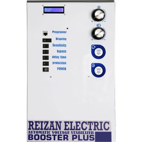 تصویر استابلایزر تک فاز 40 آمپر 10KVA بوستر پلاس ریزان الکتریک Single phase 40A 10KVA stabilizer booster plus Reizan Electeric