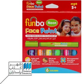 تصویر ماژیک گریم صورت ۶ رنگ نئون FPS-۰۶N 