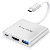 تصویر هاب 3 پورت لنشن LENTION USB-C سری SALING مدل C14 