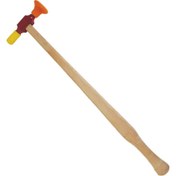 تصویر چکش دسته چوبی دو سر ژله ای صافکاری بدون رنگ پی دی آر مدل IJ-10381 