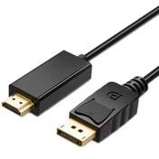 تصویر کابل تبدیل DisplayPort به HDMI طول 1.8 متر ای نت پرو کیفیت 4K 