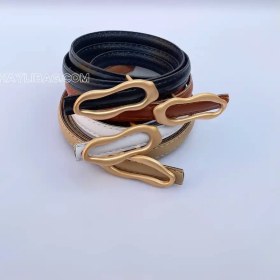 تصویر کمربند زنانه ۱.۵ سانتی متری مدل دفرمه با سگک خاص 