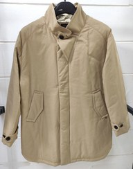 تصویر کاپشن کرمی ساده 0090/مناسب سایز LوXl/وارداتی 