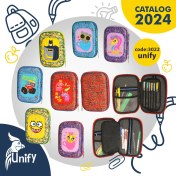 تصویر جامدادی کتابی یونیفای کد 3022 