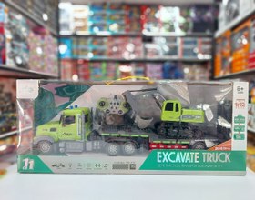 تصویر ماشین کنترلی تریلی با بیل مکانیکی کد 8010 