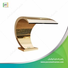 تصویر کرتین استیل طلایی 