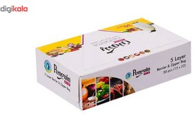 تصویر پاکت زیپ دار پنگوئن مدل 002 بسته 90 عددی 