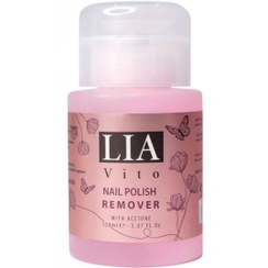 تصویر لاک پاک کن حاوی استون لیا ویتو NAIL POLISH REMOVER WITH ACETONE LIA VITO