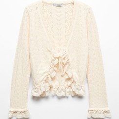 تصویر ژاکت کش باف پشمی زنانه منگو mango 