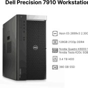 تصویر ورک‌استیشن استوک دل Dell Precision 7910 با پردازنده Xeon E5 2699-v3 Dell Precision 7910