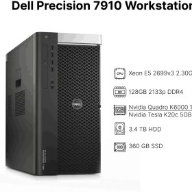 تصویر ورک‌استیشن استوک دل Dell Precision 7910 با پردازنده Xeon E5 2699-v3 Dell Precision 7910