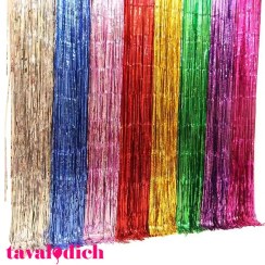 تصویر پرده متالایز تزئینی + رنگ بندی 