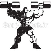 تصویر وکتور بدنسازی فیتنس 