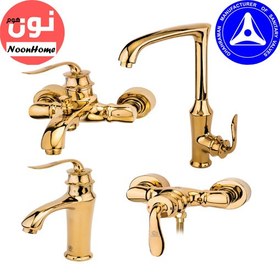 تصویر ست شیرآلات قهرمان مدل دریا Ghahraman Bath Faucet