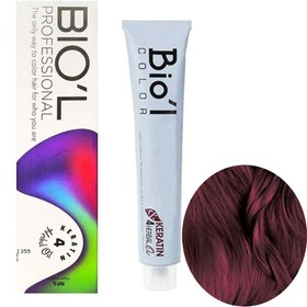 تصویر رنگ موی بیول شماره ۴.۶۵ شرابی قرمز ماهگونی حجم ۱۰۰ میلی لیتر 