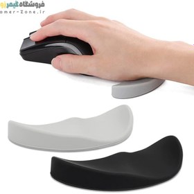 تصویر پد لغزنده ارگونومیک موس و استراحتگاه مچ دست مدل Ergonomic Gliding Mouse Palm Rest 