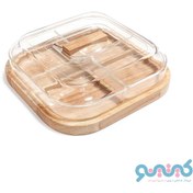 تصویر اردوخوری 4 خانه سنس مدل چوبی اردو خوری مربعی Sense