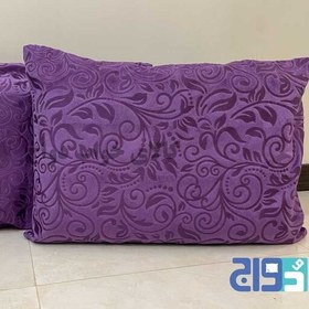 تصویر روبالشی مخمل سوما طرح سنتی بسته ۲ عددی 