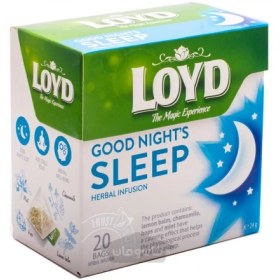 تصویر دمنوش گیاهی خواب آور لوید 40 گرم Loyd LOYD Herbal Tea Good Night Sleep 20 filters 40 g