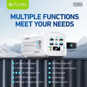 تصویر پاوربانک 50000 باوین Bavin PC1058S توان 22.5 وات 