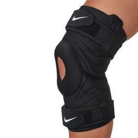 تصویر زانو بند ورزشی نایکی مدل Nike Pro Open Knee Strap Sleeve NKN1000672010 