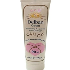 تصویر کرم دست و صورت نرم کننده و آبرسان انواع پوست تیوپی 90 میلی لیتر ( دلبان ) | MOISTURISING AND HYDRATING CREAM IN TUBE FOR ALL TYPE SKIN FACE AND HAND 90 ML ( DELBAN ) 