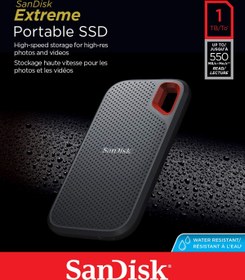 تصویر حافظه اس اس دی اکسترنال سن دیسک مدل اکستریم E6 Sandisk Extreme E60 SDSSDE60-1T00-G25 1TB USB-C External SSD