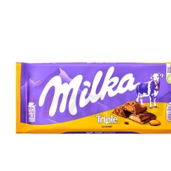 تصویر شکلات میلکا با مغز تریپل کارامل 100گرم Milka Triple Caramel 100g