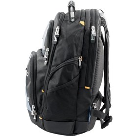 تصویر کوله پشتی مشکی خاکستری تارگوس مدل TSB238EU Targus black and gray backpack model TSB238EU