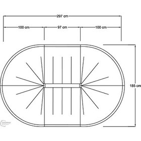 تصویر جزیره میوه کابینت‌دار با نیم‌طبقه 