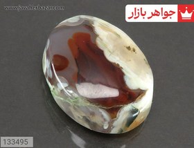 تصویر نگین عقیق یمنی با رنگ بندی خاص کد 133495 