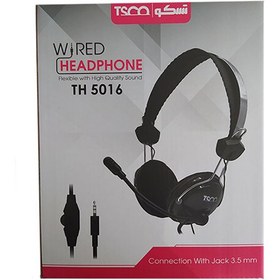 تصویر هدفون تسکو مدل TH 5016-6973058361383 ا TSCO TH 5016 Headset TSCO TH 5016 Headset