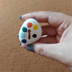 تصویر نقاشی «پالت نقاشی»روی سنگ(تک نسخه) 