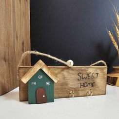 تصویر جاکلیدی چوبی کلبه دلسی وود 