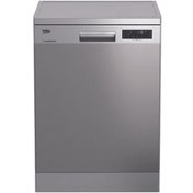 تصویر ماشین ظرفشویی 14 نفره بکو DFN26424 ضد رسوب نقره ای سفید DFN26424X Beko Dishwasher 14 Place Seeting SteamGloss 46Db