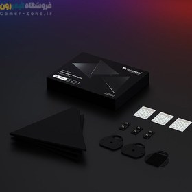 تصویر پک توسعه دهنده پنل روشنایی مثلثی مشکی هوشمند نانولیف لیمیتید ادیشن Nanoleaf Shapes Limited Edition Ultra Black Triangles Expansion Pack (3 Panels) 