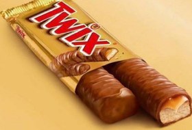 تصویر شکلات بیسکویت دوتایی تویکس Twix Twix twin chocolate bars