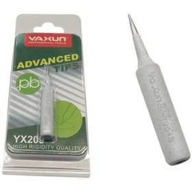 تصویر نوک هویه سر صاف و سر کج سفید یاکسون Yaxun 209 I/1S Soldering Iron Tip 900M 