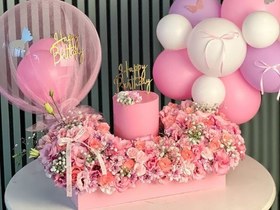 تصویر کیک تولد با گل مناسبتی 